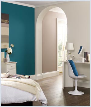 Bedroom 2: rich teal
