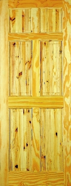berkley 6 panel pine door