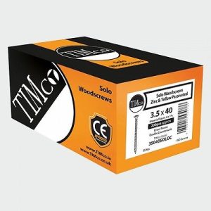 Solo Wood Screw Box - Yellow