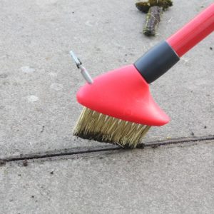 Green Telescopic Patio Weed Brush