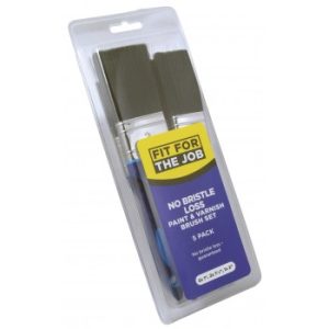 5pc No Bristle Loss Paint Brush Set