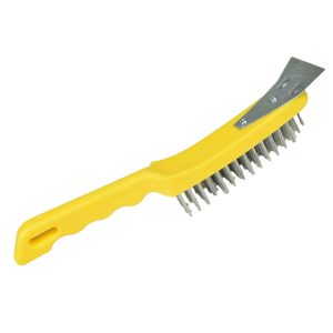 4 Row Wire Brush with Scraper WB144