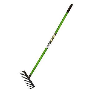 Steel 12 Tooth Garden Rake (Green Blade) GR101