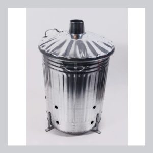 Galvanised Incinerator Bin 80 Litre