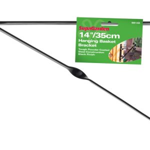 SupaGarden Hanging Basket Bracket Black