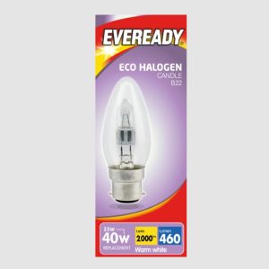 Eveready Candle Clear BC 33w