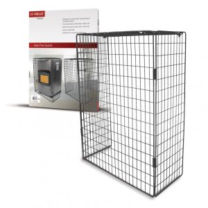De Vielle Gas Fire Guard Black