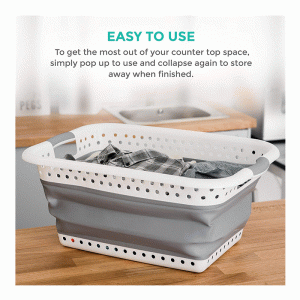 Collapsible laundry basket 37 Litre CB265