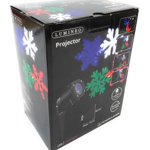 Multi Coloured Outdoor Christmas Projector with 5 Unique Designs Festive Display