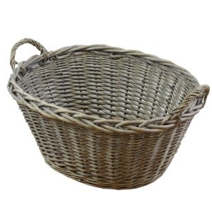 Large Chunky Oval Willow Basket Jvl