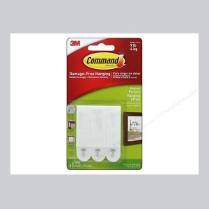 Command™ Medium White Picture Hanging Strips pk3