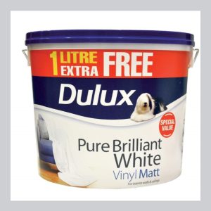 Dulux Vinyl Matt B/White 11 Litre