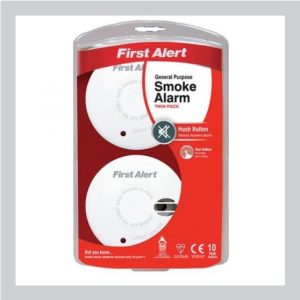 First Alert Smoke Alarm Twin Pack