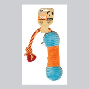 Plush Bone With Rope Dog Toy Pets Play