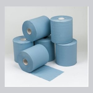 2 Ply Blue Centre Feed Rolls