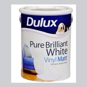 Dulux Vinyl Matt B/White 5 Litre