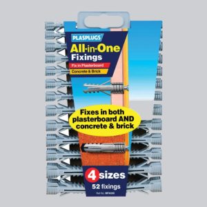 Plasplugs All In One Fixings 52pc