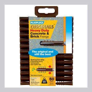 Plasplugs Heavy Duty Original Fixings 50pc
