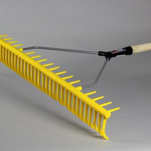 Jost Plastic Hay Rake with 5 Foot Wooden Handle
