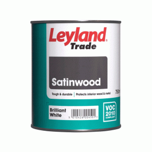 Leyland Trade Satinwood B/White