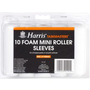 Harris Taskmasters Mini Roller Sleeves Gloss 10pc