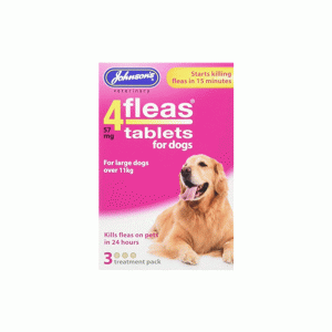 Johnsons Vet 4fleas Tablets for Dogs 3 pk