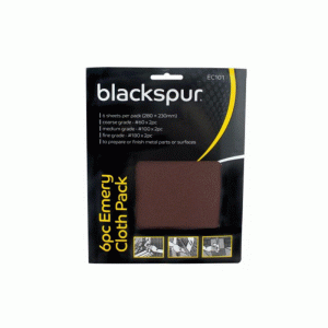 6pc Emery Cloth Pack Blackspur
