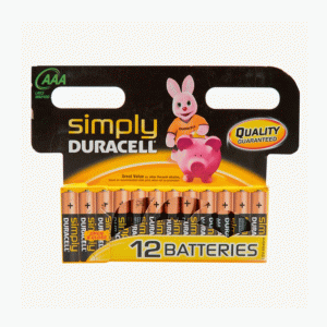 Duracell Simply Batteries 12 Pack AAA
