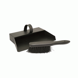De Vielle Dustpan and Brush Set Black