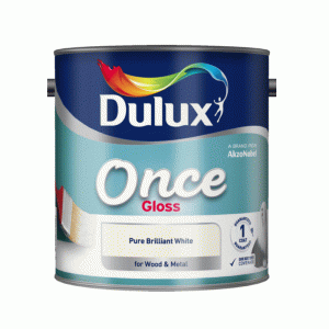 Dulux Once Gloss 2.5L Pure Brilliant White