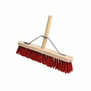 24 Inch Red PVC Platform Broom