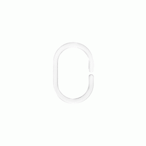 12pc Shower Ring Clear Ashley