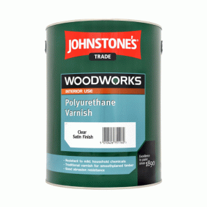 Johnstones Woodworks Polyurethane Satin Clear Varnish