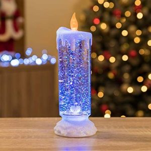 Colour Changing Led Water Glittering Light Candle