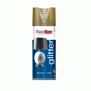 Plasti-kote Glitter Spray Paint 400ml Gold