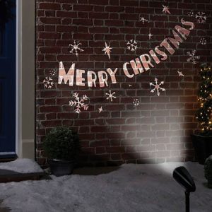 Led Rotating Projector Lamp Merry Christmas