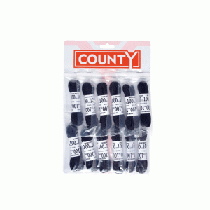 County Boot Laces Black