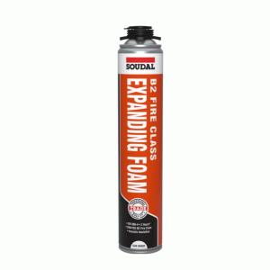 Soudal B2 Fire & Acoustic Expanding Foam 750ml - GUN GRADE