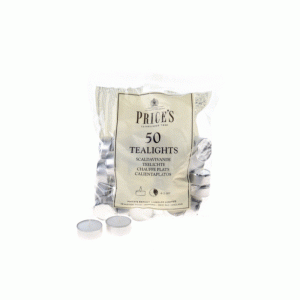Price's Candles White Tealights Pack 50