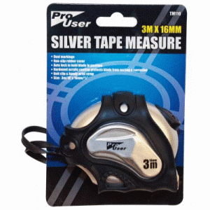 3m x 16mm Silver Tape Measure