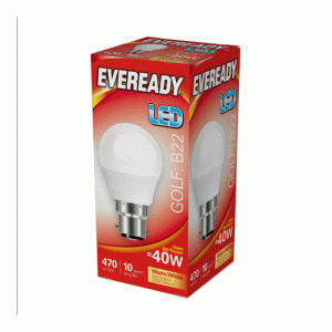 Eveready LED Golf Warm White 6w B22