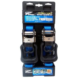 2pc 32mm X 4.5mt Ratchet Tie Down Strap BD342