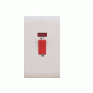 45 Amp Cooker Switch DP + Neon