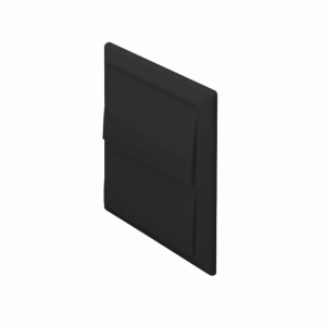Outlet with Gravity Flaps Black 100mm