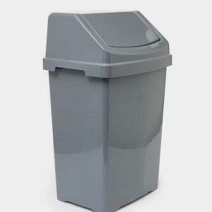 TML Swing Bin 50L Metallic Silver