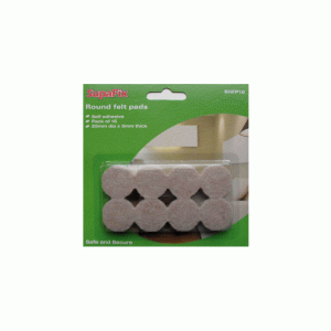 SupaFix Round Felt Pads Pack 16 25mm