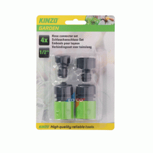 Kinzo 4pc 1/2" Hose Connector Set