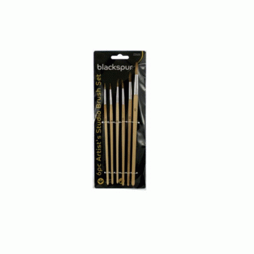 6pc Artists Studio Brush Set ZZ625
