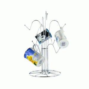 8 Cup Mug Tree - Chrome FP177