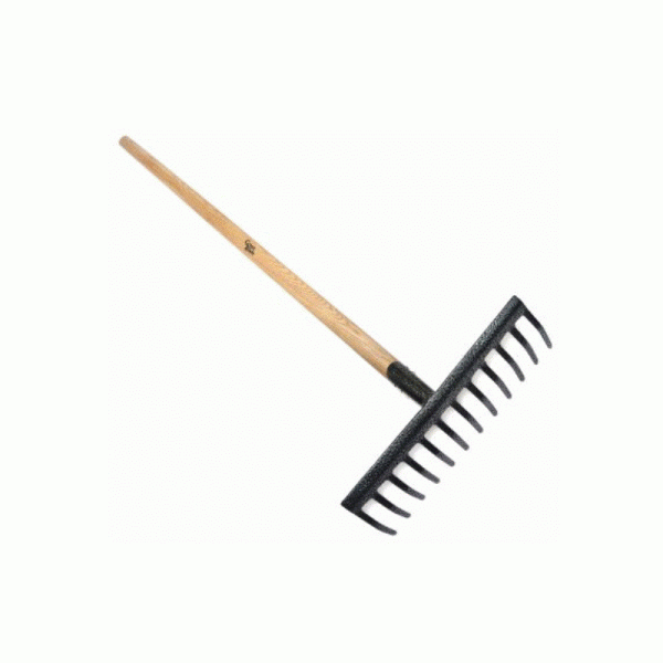 Earth Rake Soil Rake With Ash Handle GR120 - Hardware Heaven
